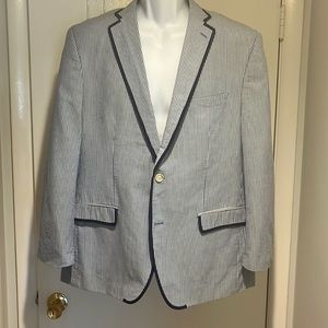 Tallia blue and white stripe sport coat